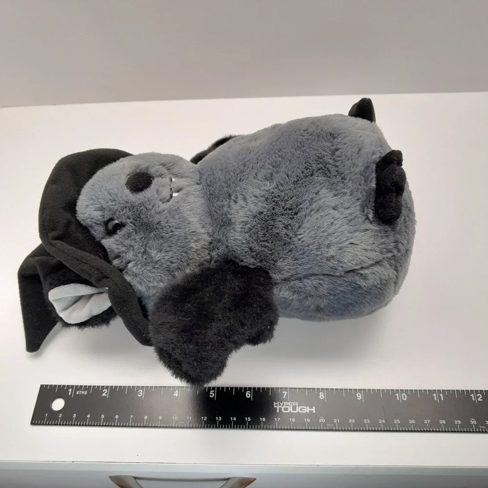 Inter-American Products Gray Bat Plush Witch Hat Halloween Stuffed Animal 10